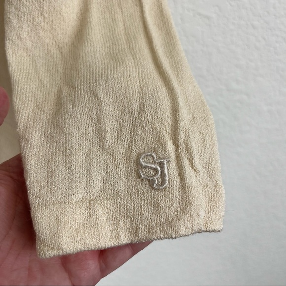 St John Fall 06 Knit Pop on Mandarin Logo Sweater Top - Picture 2 of 9